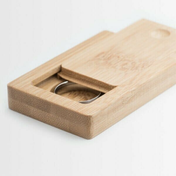 New handmade bamboo ring box