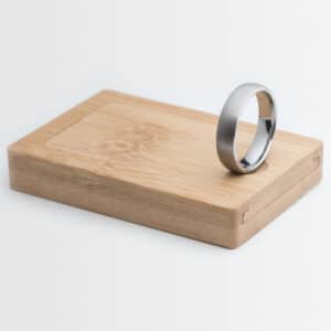 Handmade wooden ring box